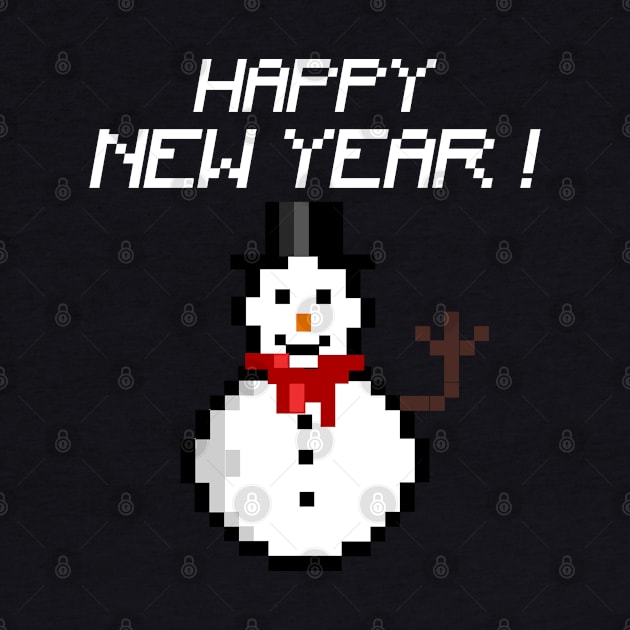 HAPPY NEW YEAR PIXEL ART by nurkaymazdesing